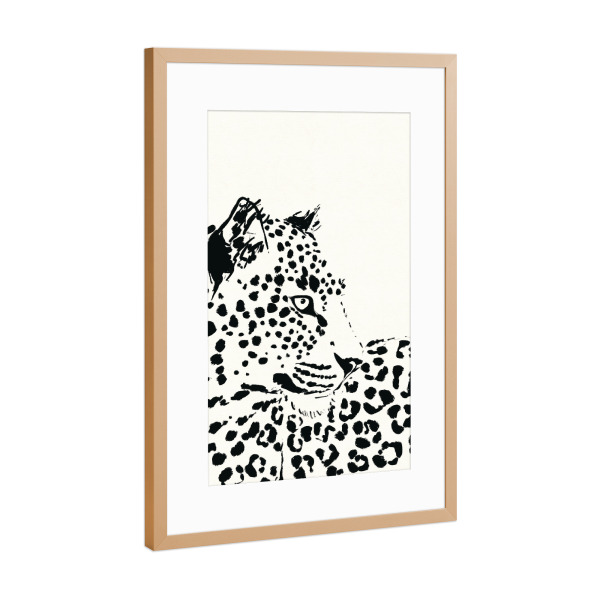 Poster mit Rahmen Kupfer "Monochrome Majestät" artboxONE - Natur,Tiere