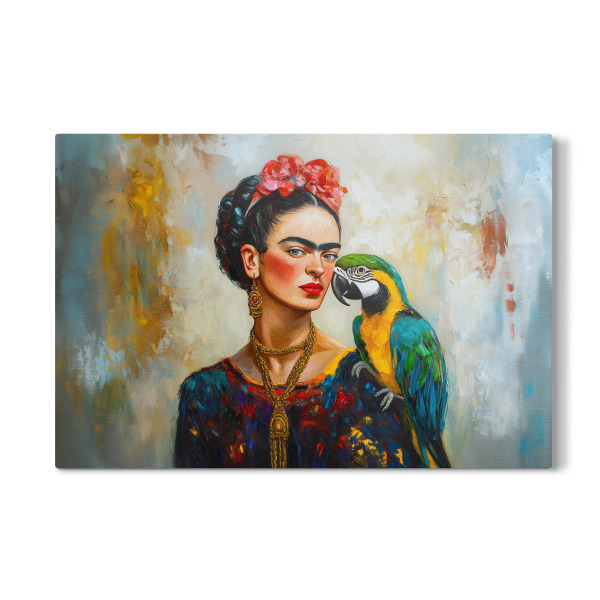 Galerie-Print "Frida Bunte Papageien Liebe" 30x20 cm artboxONE