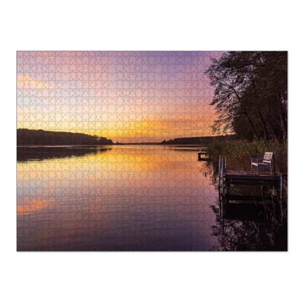 Puzzle Ravensburger "Sonnenaufgang am Plauer See" artboxONE - Natur,Reise
