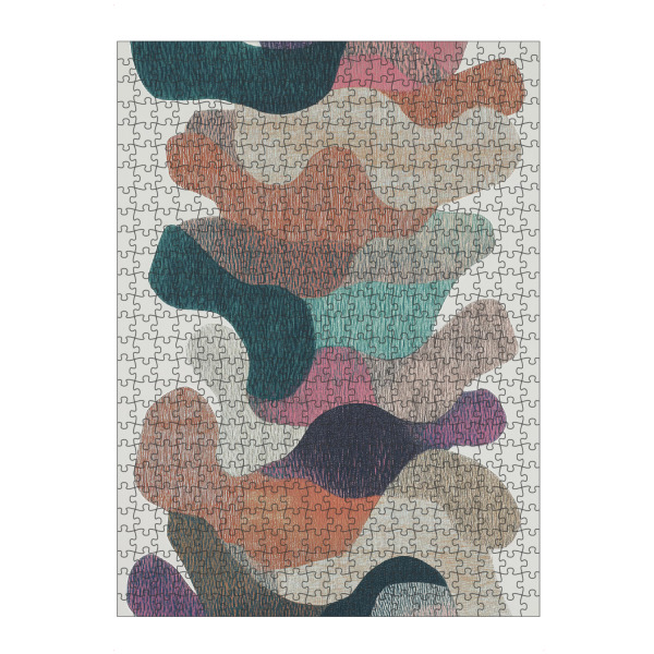 Puzzle Ravensburger "Retro Textil Collage Vasco" artboxONE - Natur,Abstrakt,Geometrie