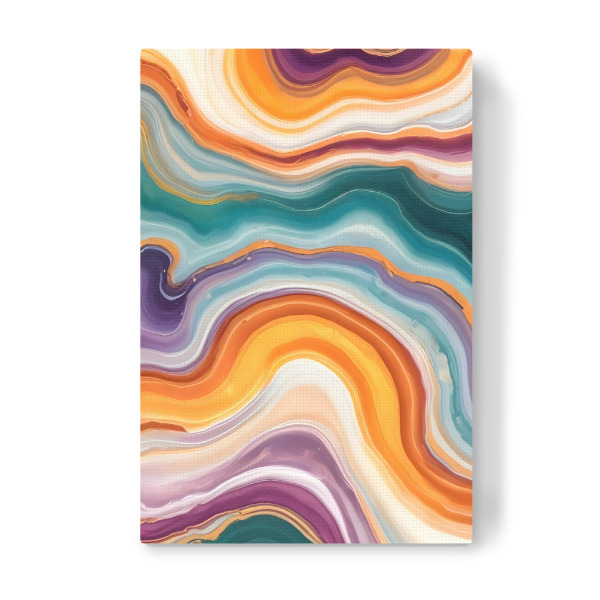 Leinwandbild "Purple, Teal & Gold Agate" artboxONE - Abstrakt
