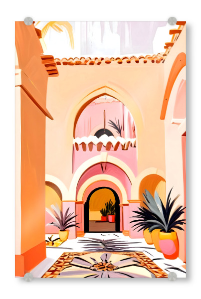 Acrylglasbild "Der Innenhof" artboxONE - Architektur