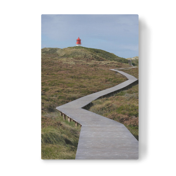 Leinwandbild "Küsten-Leuchtturm" artboxONE - Natur,Reise,Reise / Strand und Meer - Insel,Amrum,Nordfriesland,Leuchtturm