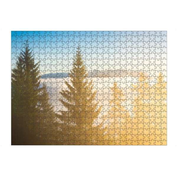 artboxONE Puzzle "Kaisergebirge im Nebel" artboxONE - Natur,Reise