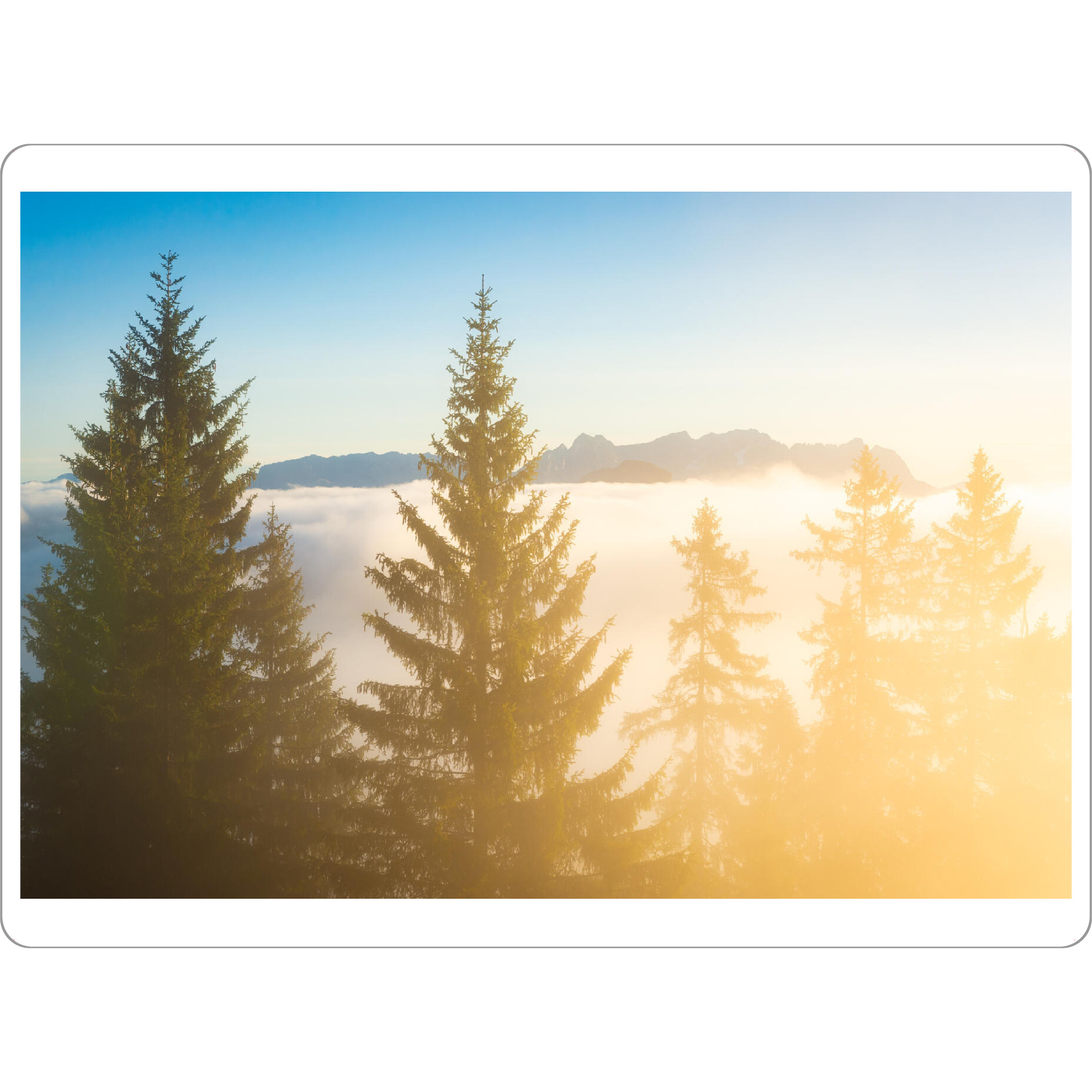 Tischset "Kaisergebirge im Nebel" artboxONE - Natur,Reise