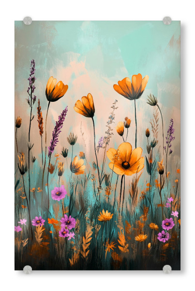 Acrylglasbild "Blumen Lavendel C (matart)" artboxONE - Natur,Floral - Blumen,Lavendel,Wiese,Natur,Modern,Kunst