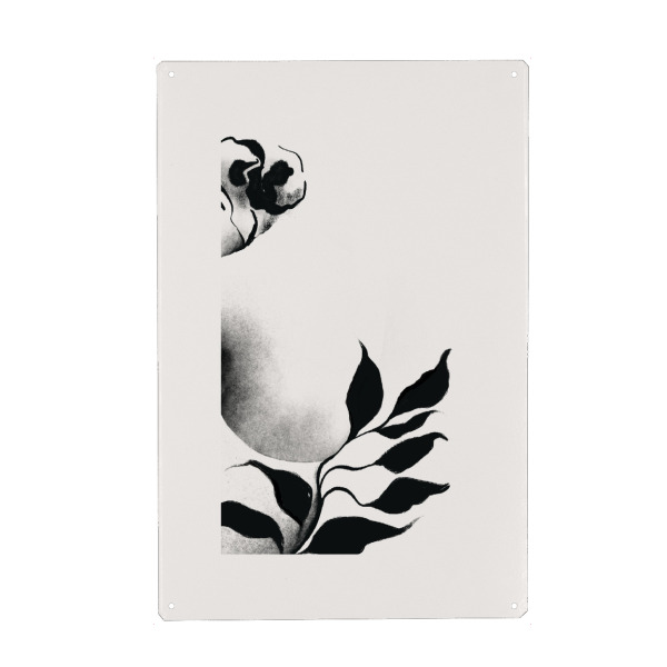 Metall Poster "Anmutige Gelassenheit" artboxONE - Natur,Menschen,Schwarzweiß