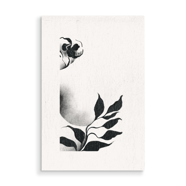 Holzbild "Anmutige Gelassenheit" artboxONE - Natur,Menschen,Schwarzweiß