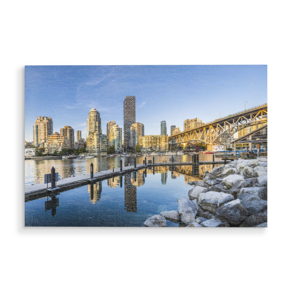 Holzbild "Granville Island in Vancouver" artboxONE - Architektur,Reise / Länder,Städte / Weitere