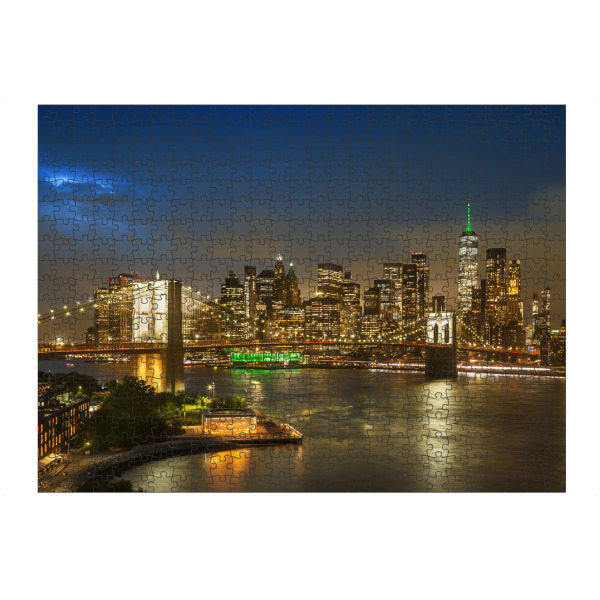 Puzzle Ravensburger "Abendimpression aus NYC" artboxONE - Städte / New York,Reise,Architektur
