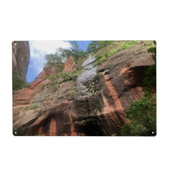 Metall Poster "Wasserfall im Amboro" artboxONE - Natur,Reise,Reise / Länder