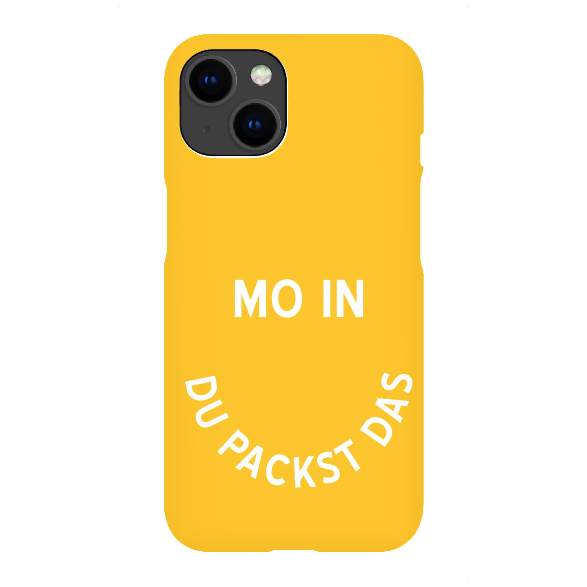 iPhone "Moin Du Packst Das Smiley Gelb" Premium-Case Handyhülle artboxONE