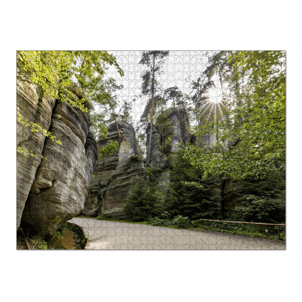 Puzzle Ravensburger "Adersbacher Felsenstadt" artboxONE - Natur - Adersbach,Böhmen,Tschechien,Braunauer bergland,Weckelsdorfer felsenstadt,Felsen