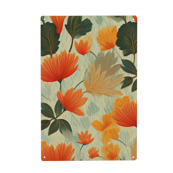 Holzbild "Sanfter Herbstgarten" artboxONE - Floral