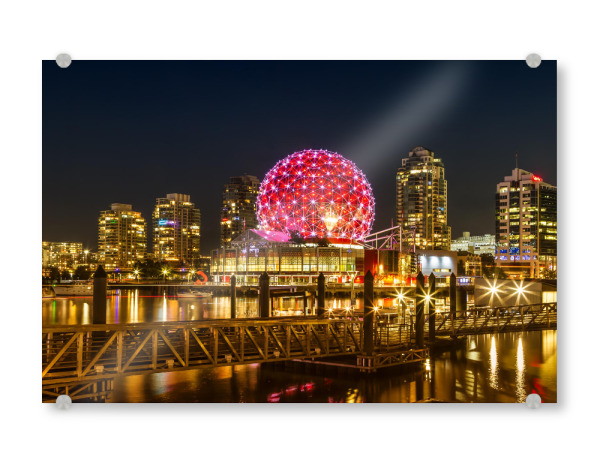 Acrylglasbild "Nachtimpression aus Vancouver" artboxONE - Architektur,Reise / Länder,Städte / Weitere