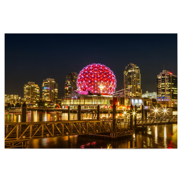 Poster 30x20 cm "Nachtimpression aus Vancouver" artboxONE - Architektur,Reise / Länder,Städte / Weitere