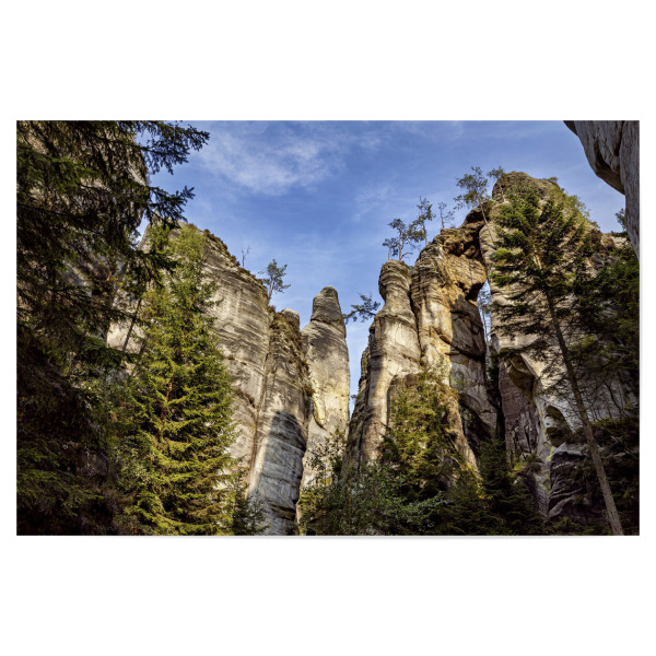 Poster 30x20 cm "Aderbacher Felsenstadt" artboxONE - Natur - Adersbach,Böhmen,Tschechien,Braunauer bergland,Weckelsdorfer felsenstadt,Felsen