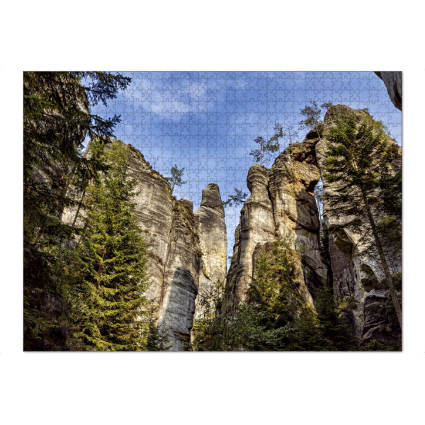 Puzzle Ravensburger "Aderbacher Felsenstadt" artboxONE - Natur - Adersbach,Böhmen,Tschechien,Braunauer bergland,Weckelsdorfer felsenstadt,Felsen