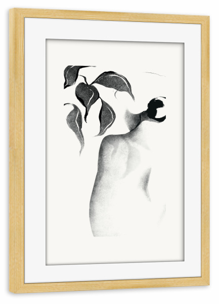 Poster mit Rahmen kiefer "Die Gnade der ruhigen Natur" artboxONE - Natur,Menschen