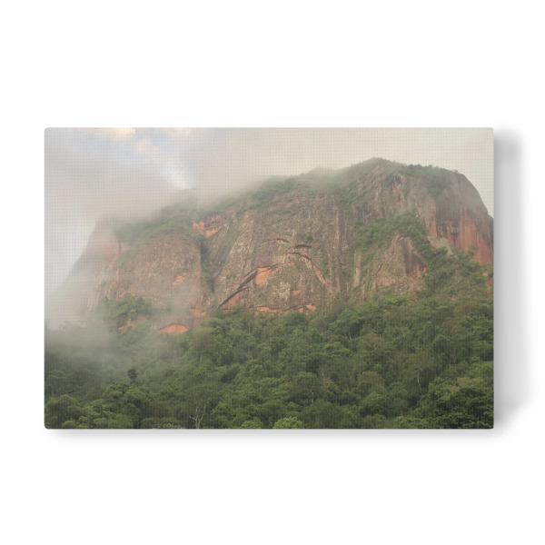 Leinwandbild "Fels im Nebel" artboxONE - Natur,Reise,Reise / Länder