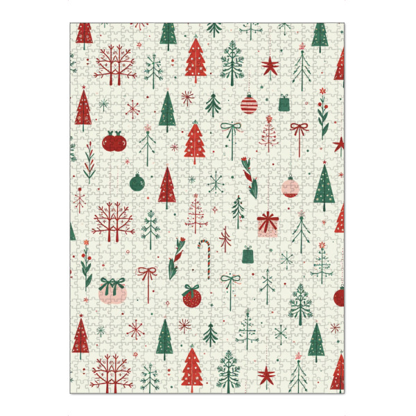 Puzzle Ravensburger "Skandinavischer Ferienwald" artboxONE - Abstrakt,Weihnachten