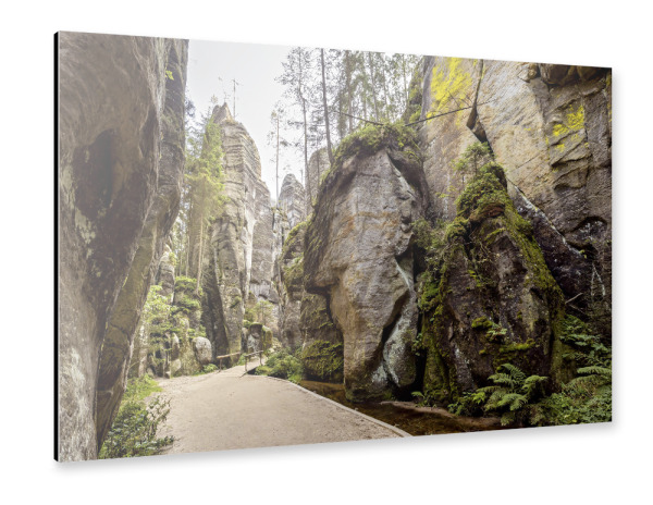 Alu-Dibond "Aderbach Felsenstadt" 75x50 cm artboxONE