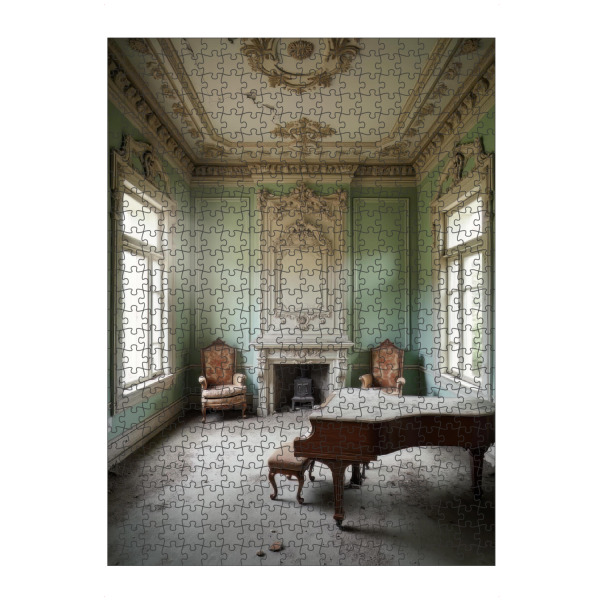 artboxONE Puzzle "MINTEN" artboxONE - Architektur,Buchstaben / L,Buchstaben / U,Buchstaben / V - Abandoned,Urbex,Lost place,Decay,Ai,Generated