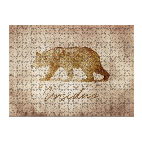 Puzzle Ravensburger "Bear vintage" artboxONE - Tiere
