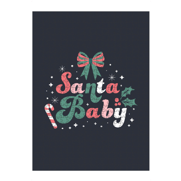 Puzzle Ravensburger "Weihnachtsmann-Baby" artboxONE - Abstrakt,Weihnachten - Festlich,Feiertag,Winter,Mistel,Schneeflocke,Zitat,Liebe