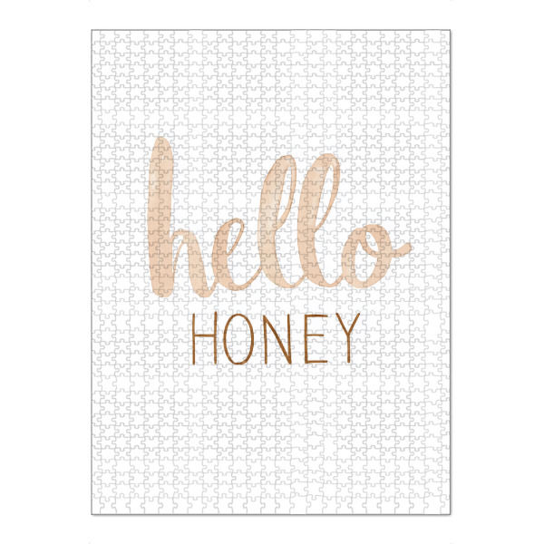 Puzzle Ravensburger "Hello Honey" Pastel Art" artboxONE - Typografie,Menschen,Liebe