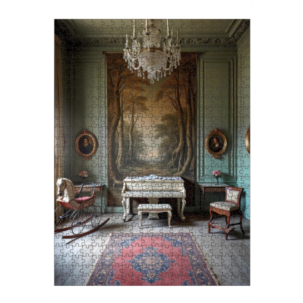 Puzzle Ravensburger "Elegante" artboxONE - Architektur - Urbex,Abandoned,Decay,Lost place,Ai,Generated - Bild urbex