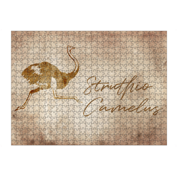 artboxONE Puzzle "Ostrich vintage" artboxONE - Tiere