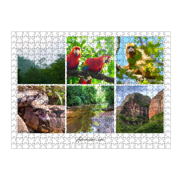 Puzzle Ravensburger "Amazonia Collage" artboxONE - Natur,Reise,Tiere,Reise / Länder