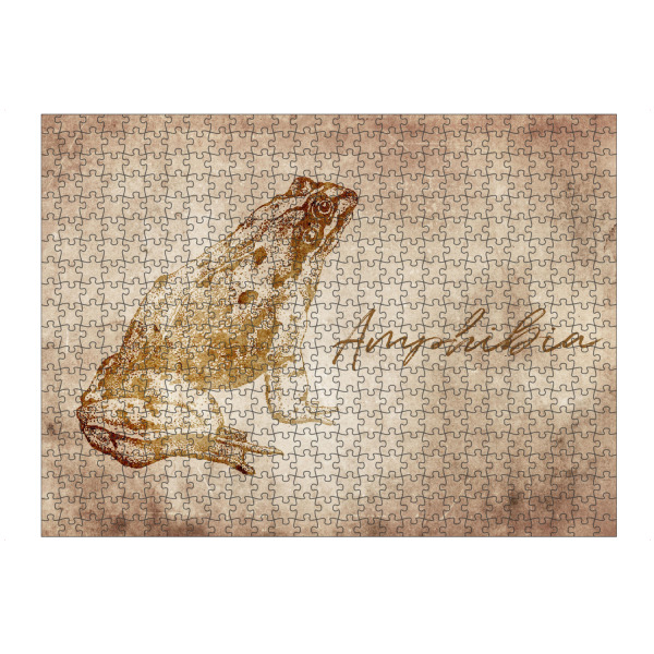 Puzzle Ravensburger "Frog vintage" artboxONE - Tiere