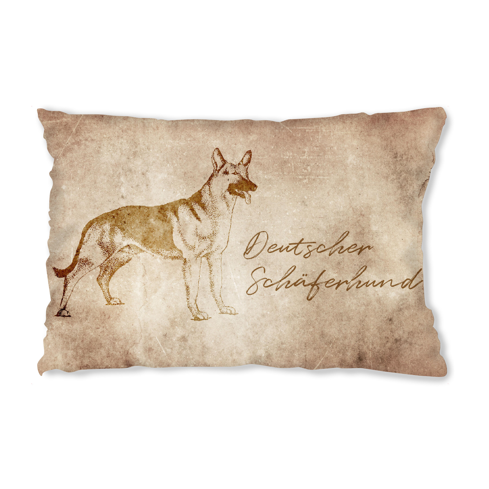Design-Kissen "Schäferhund vintage" artboxONE - Tiere