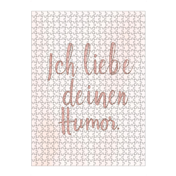 Puzzle Ravensburger "Liebeserklärung mit Humor" artboxONE - Typografie,Liebe,Lustig