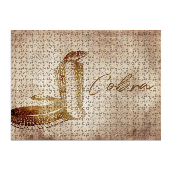 Puzzle Ravensburger "Cobra vintage" artboxONE - Tiere