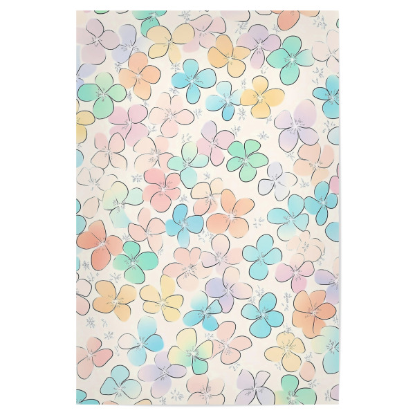 Poster 30x20 cm "Niedliche Blumenwelt" artboxONE - Natur,Floral,Für Kinder