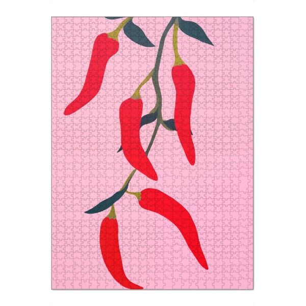 Puzzle Ravensburger "Leuchtende Chilischoten" artboxONE - Natur,Essen & Trinken,Essen & Trinken / Obst & Gemüse