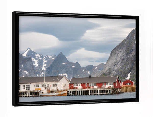 Poster mit schwarzem Rahmen "Lofoten Norwegen" artboxONE - Natur,Reise,Architektur