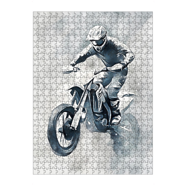 artboxONE Puzzle "Motocross art C (matart)" artboxONE - Sport / Motorsport,Sport - Motocross,Motor,Motoren,Motocross-rennen,Sport,Modern,Kunst