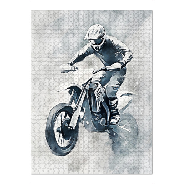 Puzzle Ravensburger "Motocross art C (matart)" artboxONE - Sport / Motorsport,Sport - Motocross,Motor,Motoren,Motocross-rennen,Sport,Modern,Kunst