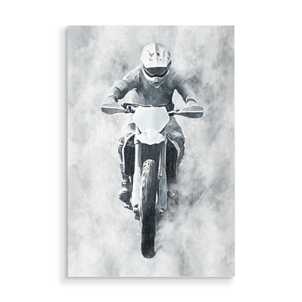 Holzbild "Motocross art B (matart)" artboxONE - Sport / Motorsport,Sport - Motocross,Motor,Motoren,Motocross-rennen,Sport,Modern,Kunst