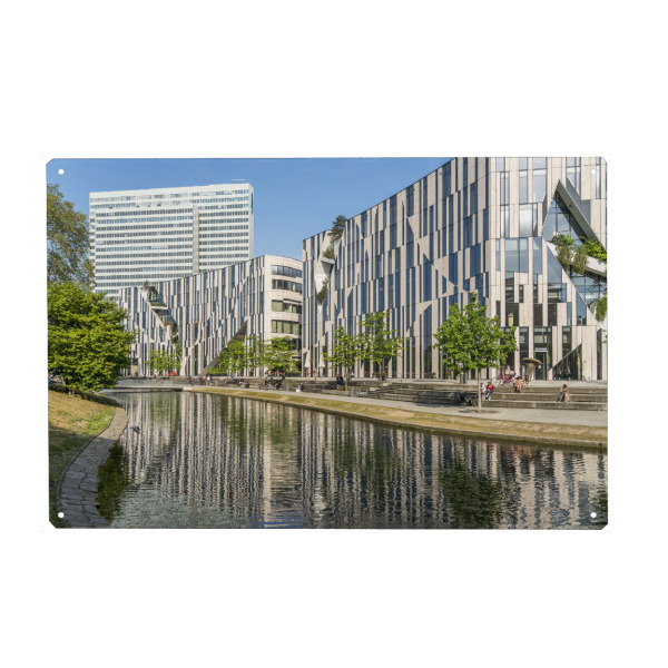 Metall Poster "Kö-Bogen Düsseldorf" artboxONE - Architektur - Kö-bogen,Düsseldorf,Nrw - Blechschild