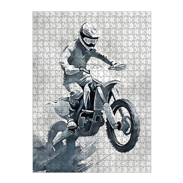 Puzzle Ravensburger "Motocross art D (matart)" artboxONE - Sport / Motorsport,Sport - Motocross,Motor,Motoren,Motocross-rennen,Sport,Modern,Kunst