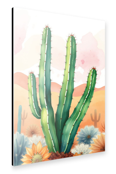 Alu-Dibond "Bemalte Wüstenblüten" 75x50 cm artboxONE
