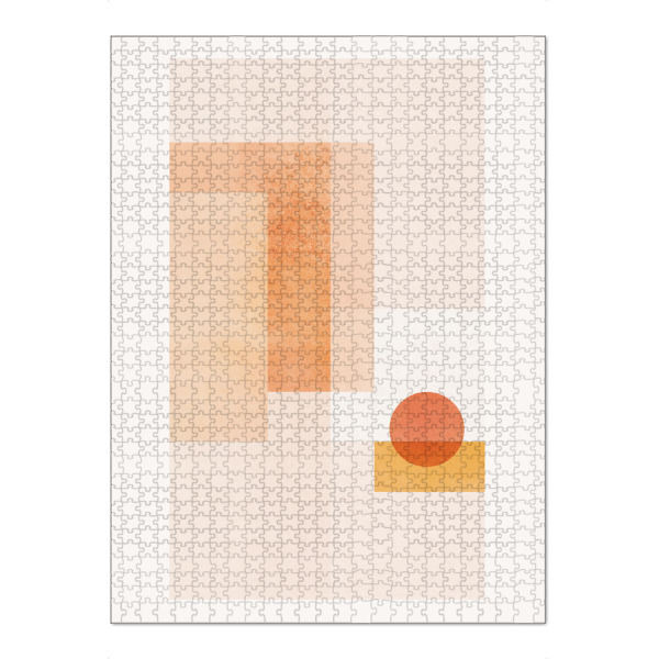 Puzzle Ravensburger "Geometrischer Sonnenuntergang" artboxONE - Natur,Abstrakt,Geometrie