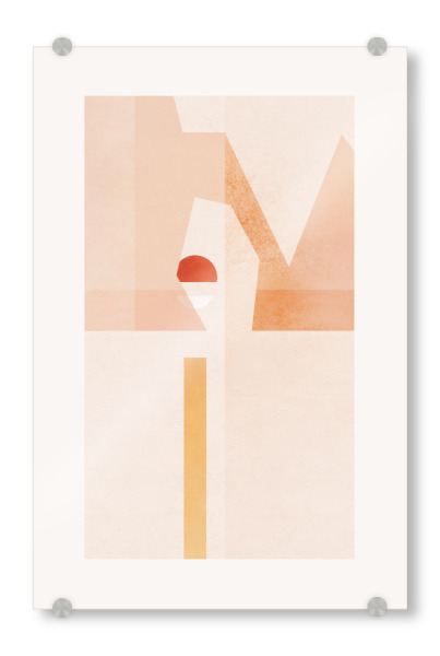 Acrylglasbild "Abstrakte Sonnenuntergangsharmonie" artboxONE - Natur,Abstrakt,Geometrie