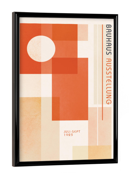 Poster mit schwarzem Rahmen "Bauhaus-Harmonie" artboxONE - Abstrakt,Geometrie