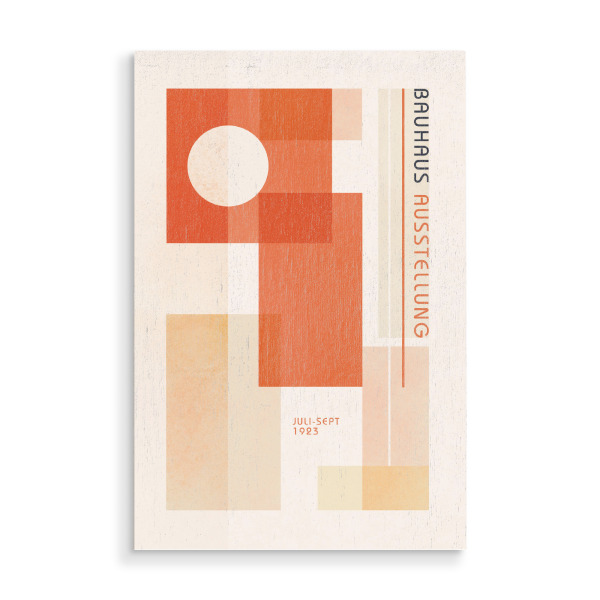 Holzbild "Bauhaus-Harmonie" artboxONE - Abstrakt,Geometrie